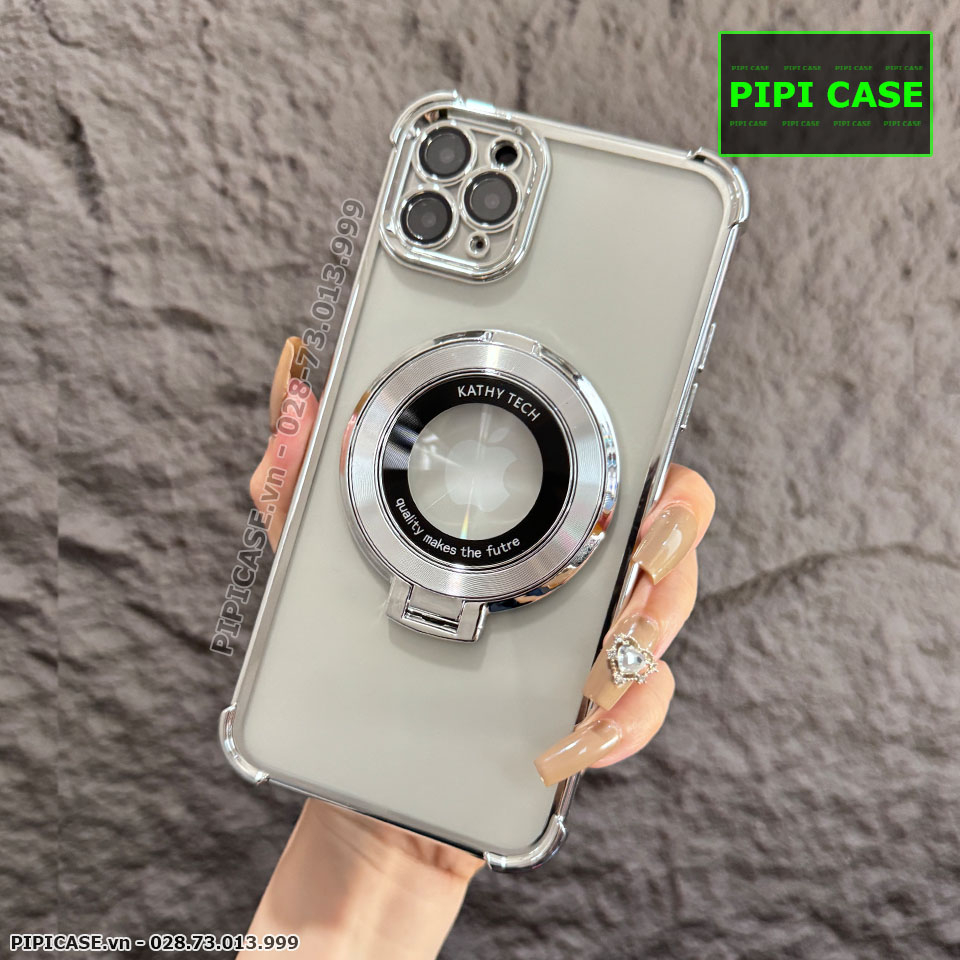 Ốp Lưng iPhone 11 Pro Max - Ven - Bạc