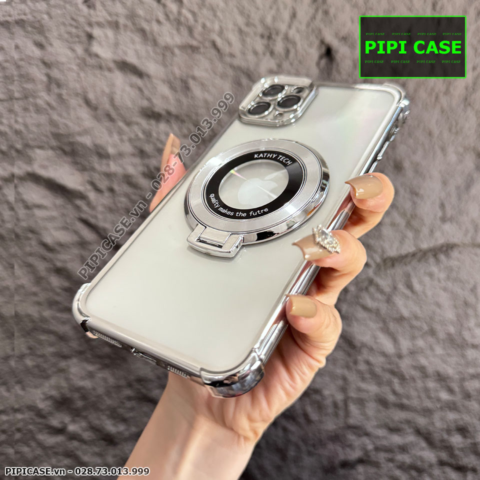 Ốp Lưng iPhone 11 Pro Max - Ven - Bạc