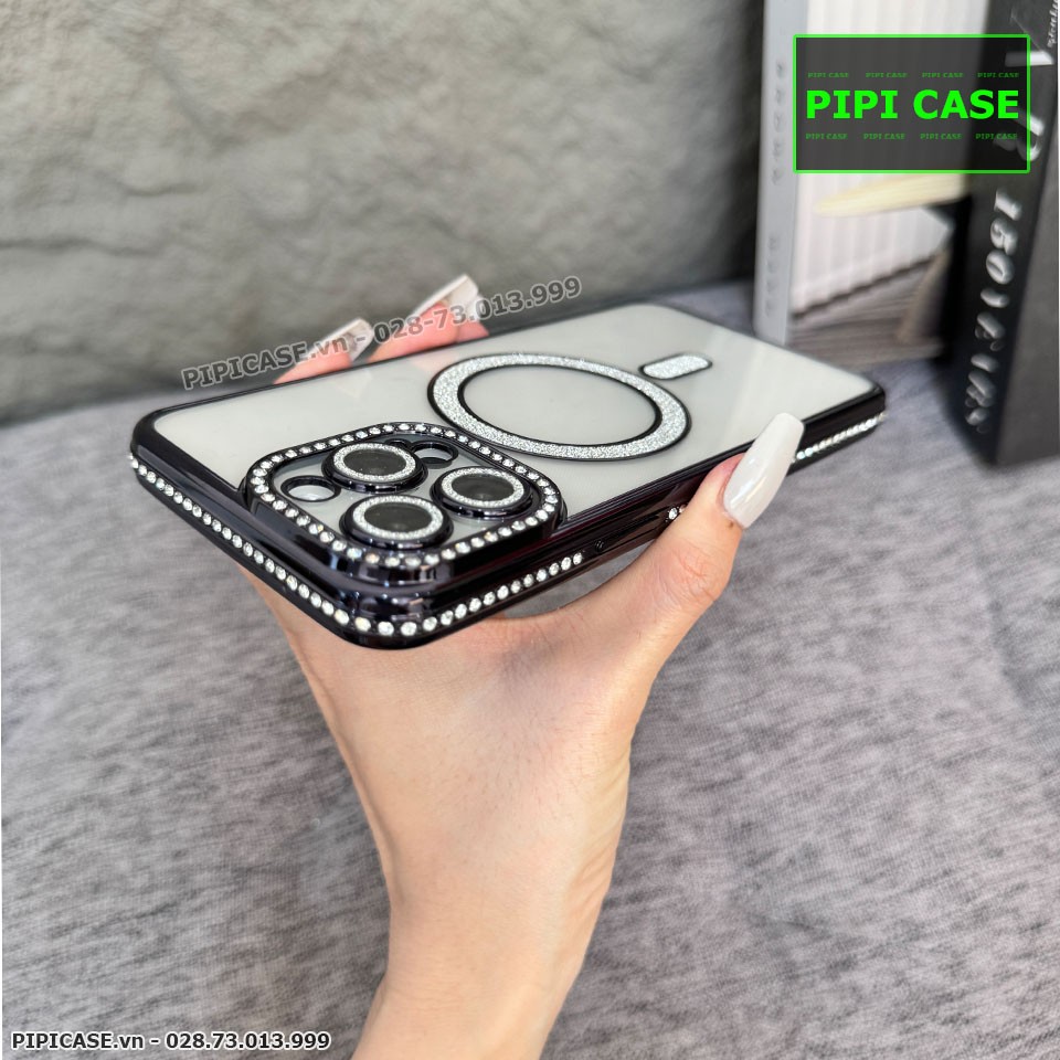 Ốp Lưng iPhone 15 Pro Max - Kei - Đen