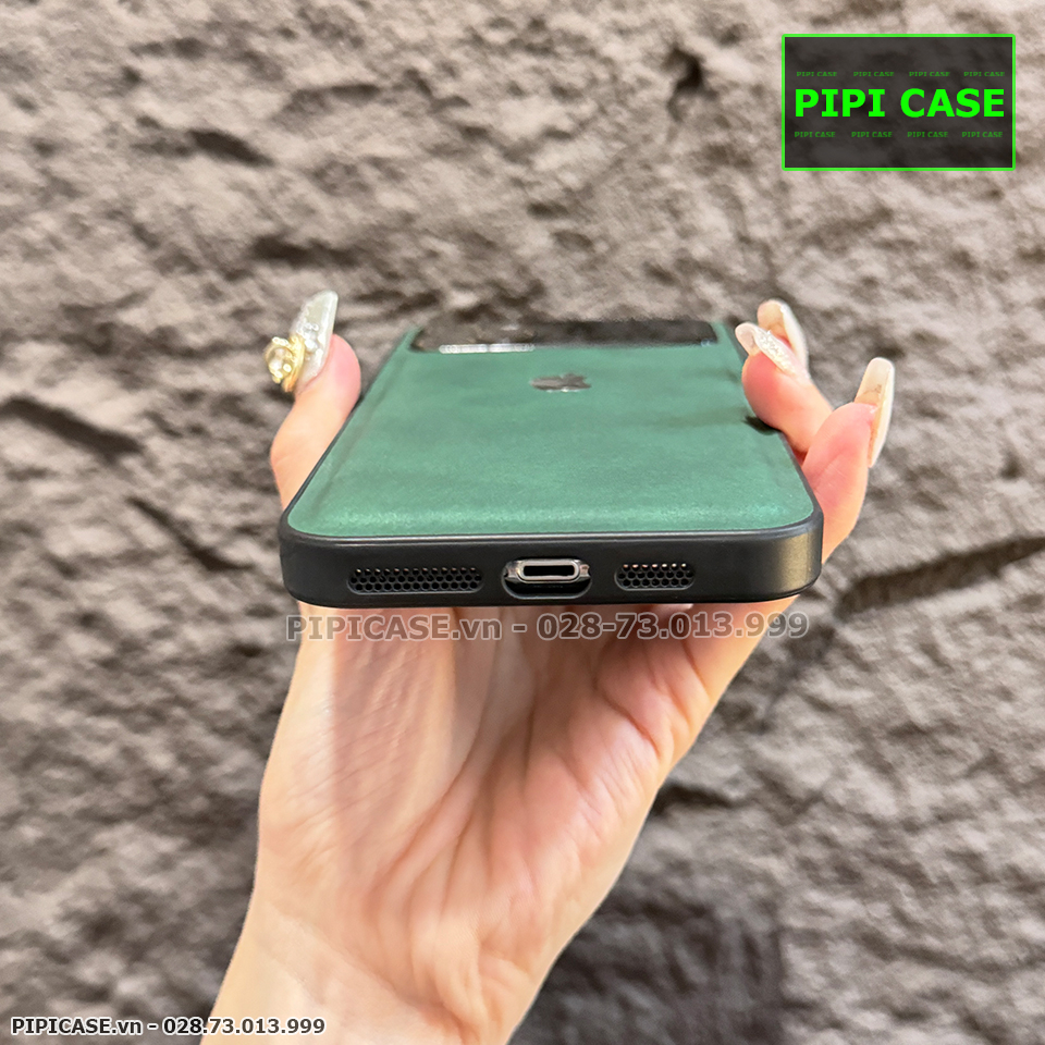 Ốp Lưng iPhone 11 Pro Max - Demin - Xanh Rêu