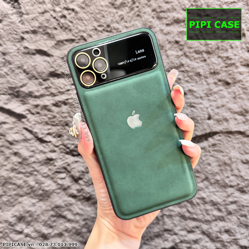 Ốp Lưng iPhone 11 Pro Max - Demin - Xanh Rêu