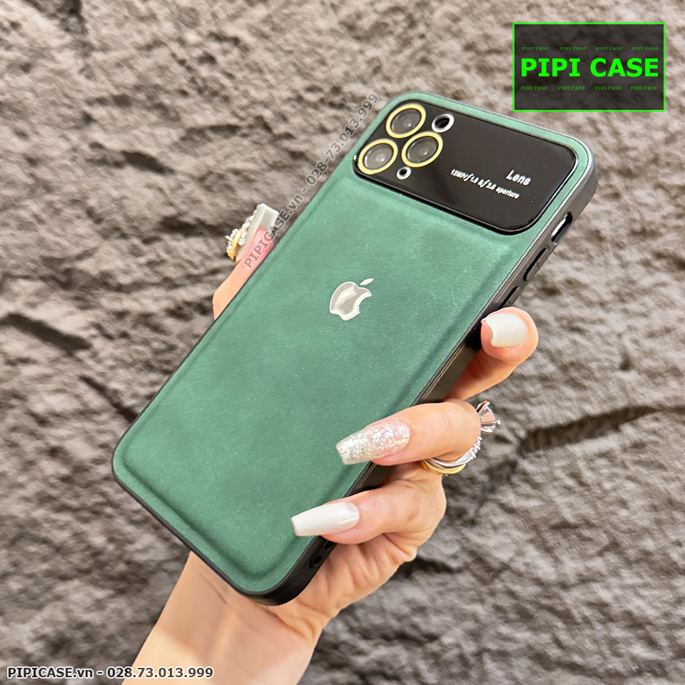 Ốp Lưng iPhone 11 Pro Max - Demin - Xanh Rêu
