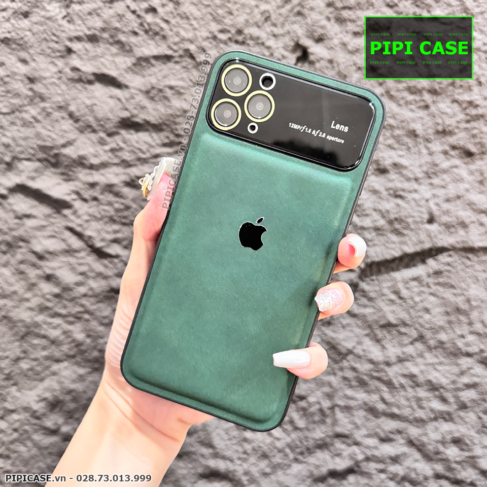 Ốp Lưng iPhone 11 Pro Max - Demin - Xanh Rêu