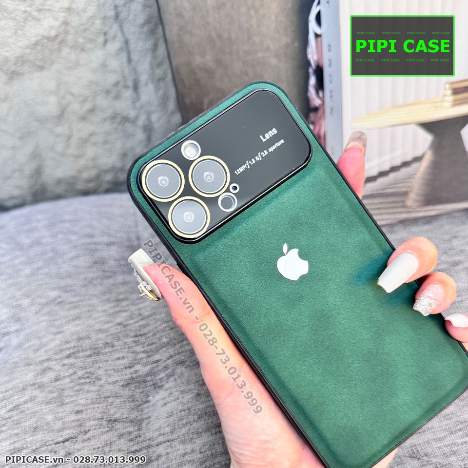 Ốp Lưng iPhone 12 Pro Max - Demin - Xanh Rêu