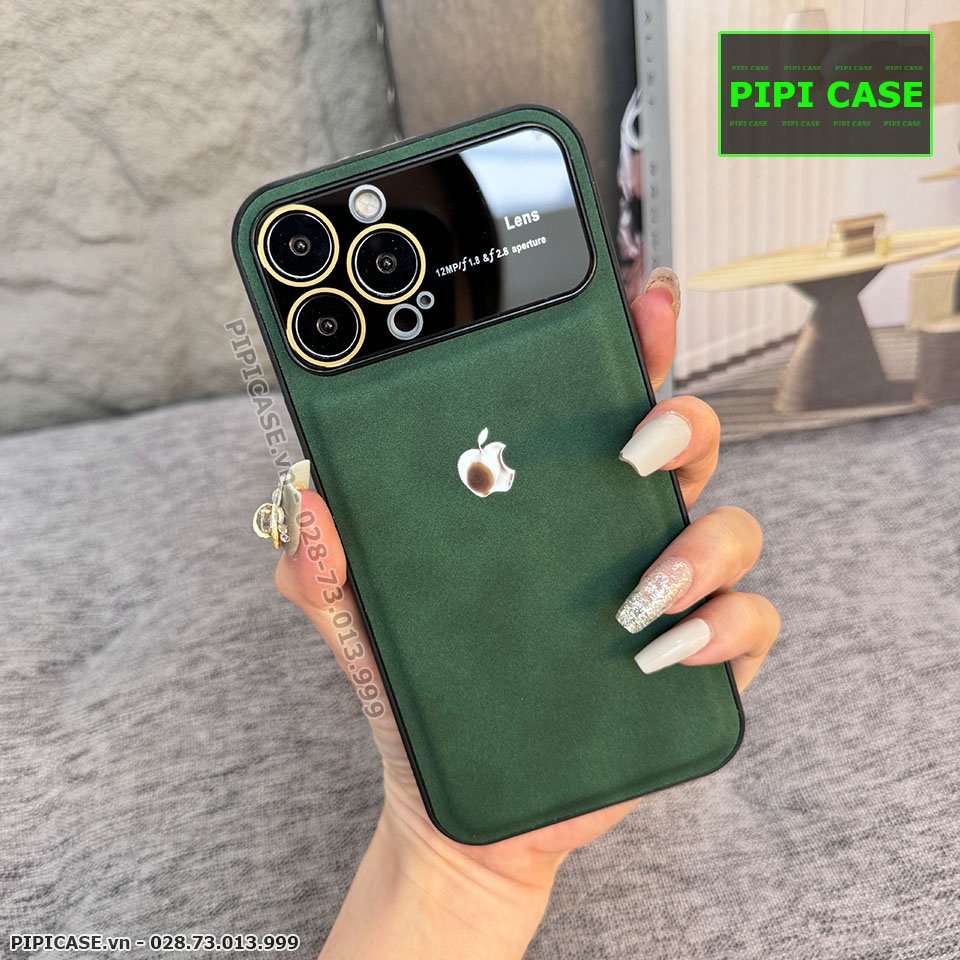 Ốp Lưng iPhone 12 Pro Max - Demin - Xanh Rêu