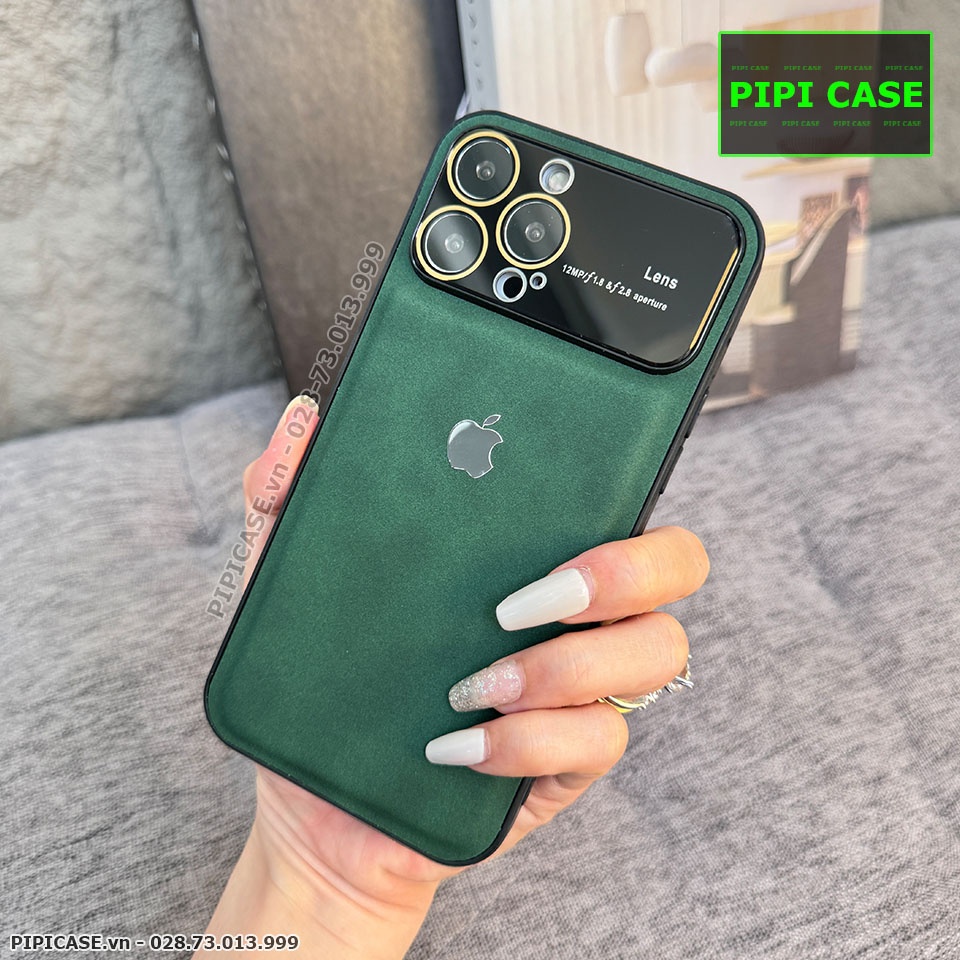 Ốp Lưng iPhone 12 Pro Max - Demin - Xanh Rêu