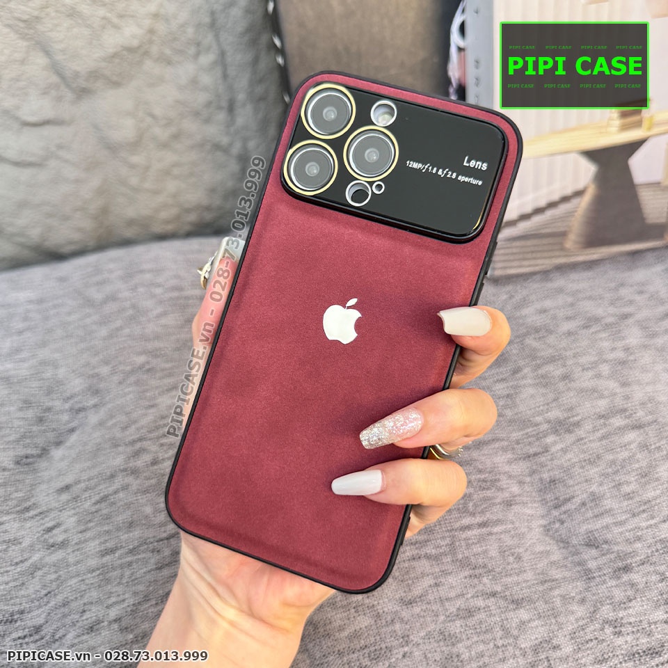 Ốp Lưng iPhone 12 Pro Max - Demin - Đỏ
