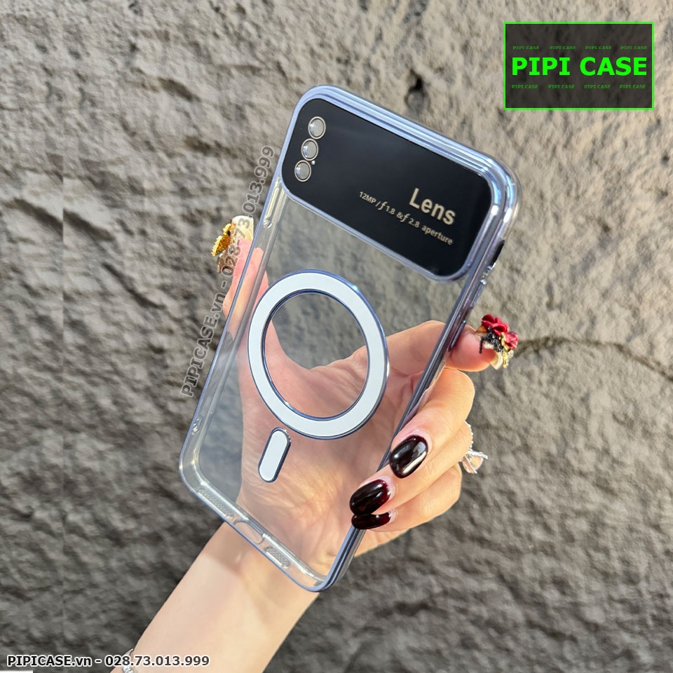 Ốp Lưng iPhone XS Max - Electronic - Xanh Nhạt