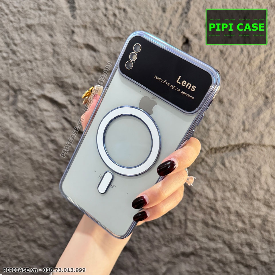 Ốp Lưng iPhone XS Max - Electronic - Xanh Nhạt