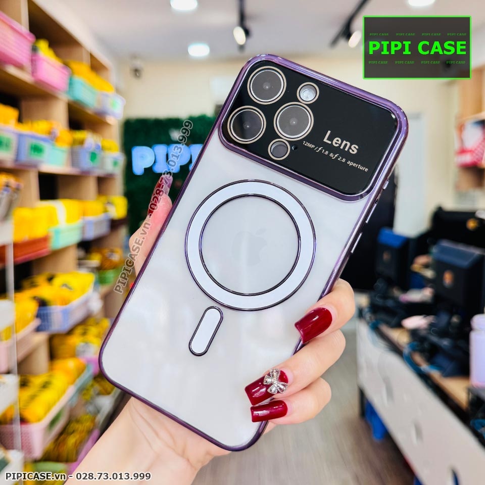 Ốp Lưng iPhone 12 Pro Max - Electronic - Tím