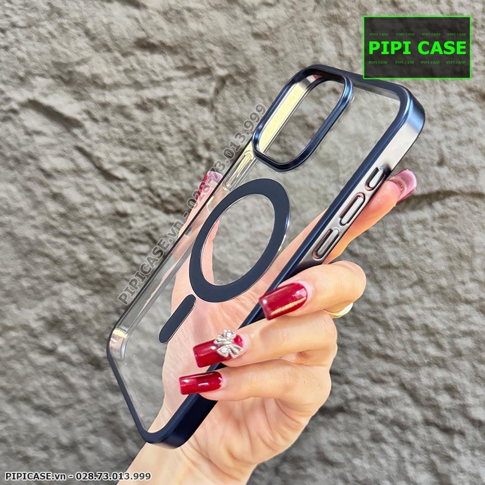 Ốp Lưng iPhone 14 Pro Max - Carbon - Xanh