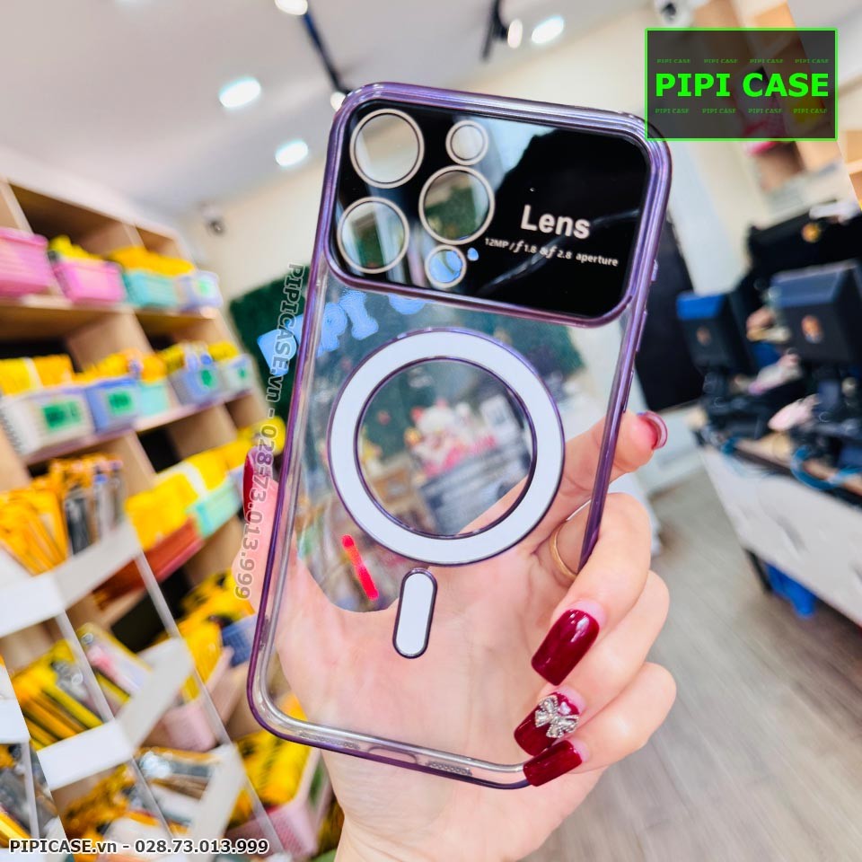 Ốp Lưng iPhone 13 Pro Max - Electronic - Tím