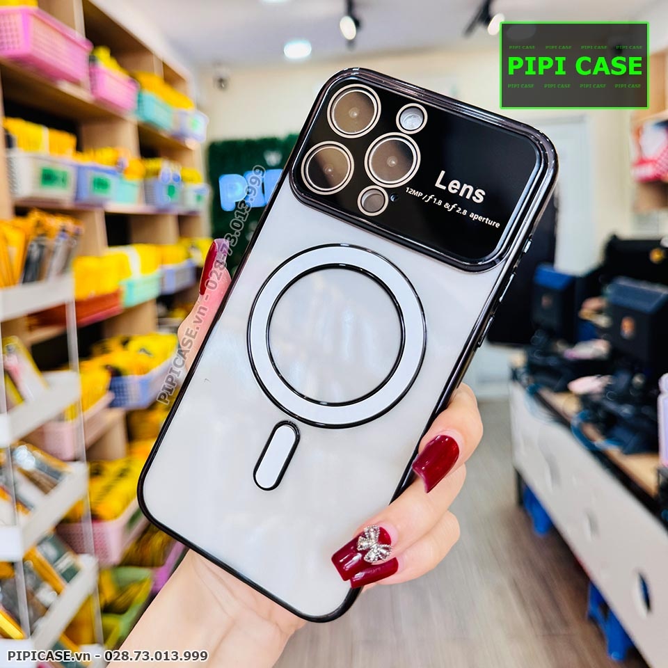 Ốp Lưng iPhone 15 Pro Max - Electronic - Đen