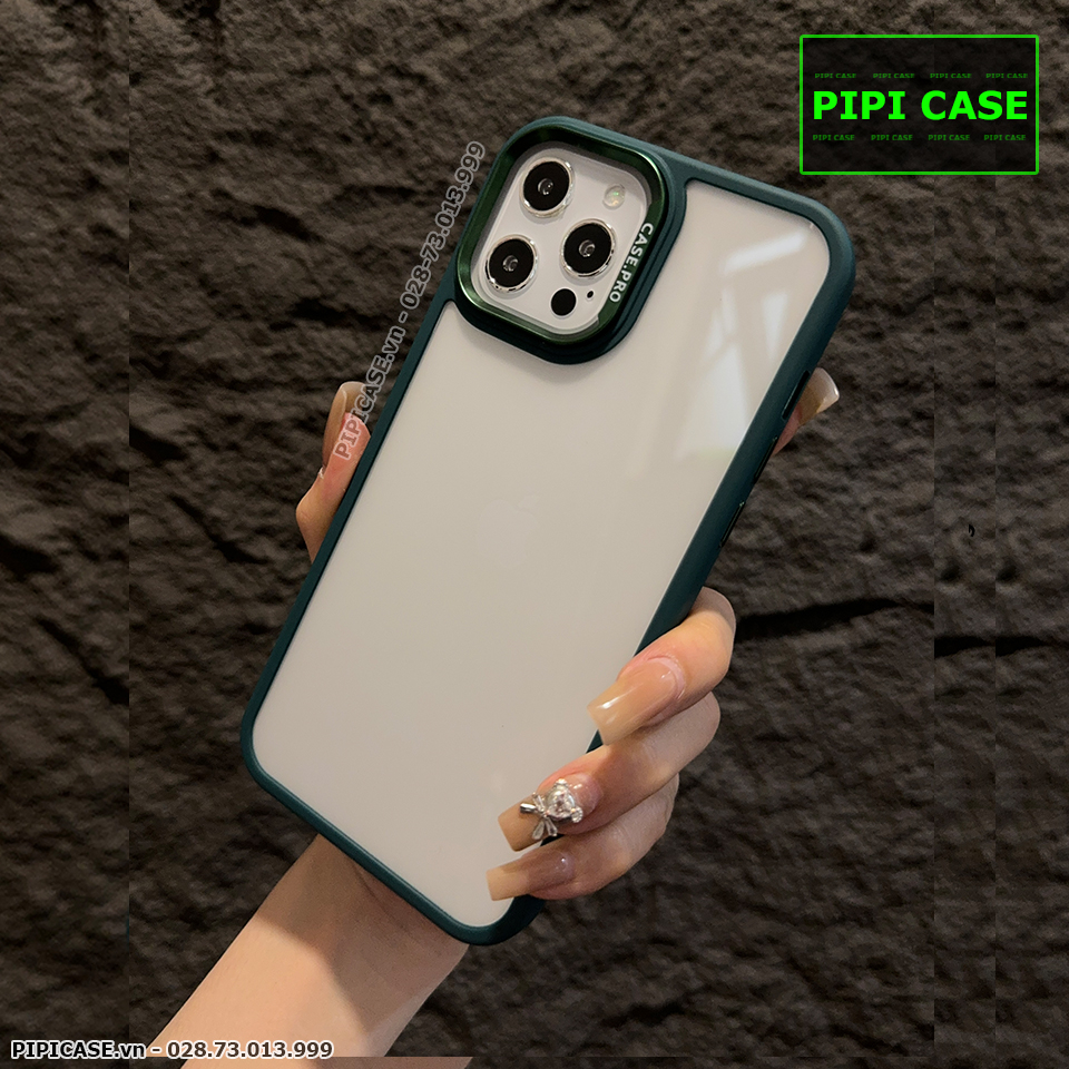 Ốp Lưng iPhone 12 Pro Max - Good - Xanh Rêu