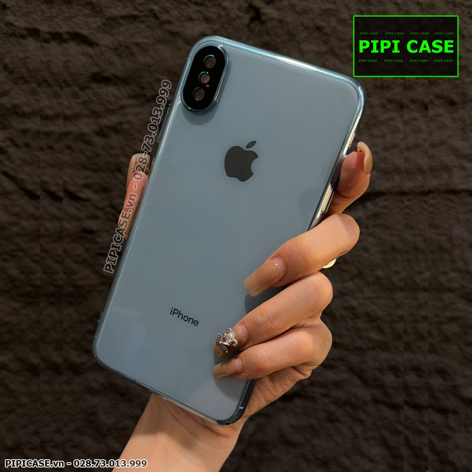 Ốp Lưng iPhone X / XS - Ping - Xanh