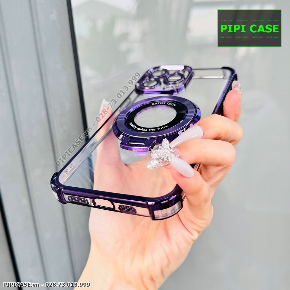 Ốp Lưng iPhone 15 Pro Max - Ven - Tím