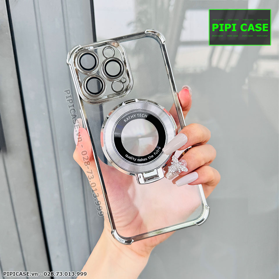 Ốp Lưng iPhone 15 Pro - Ven - Bạc