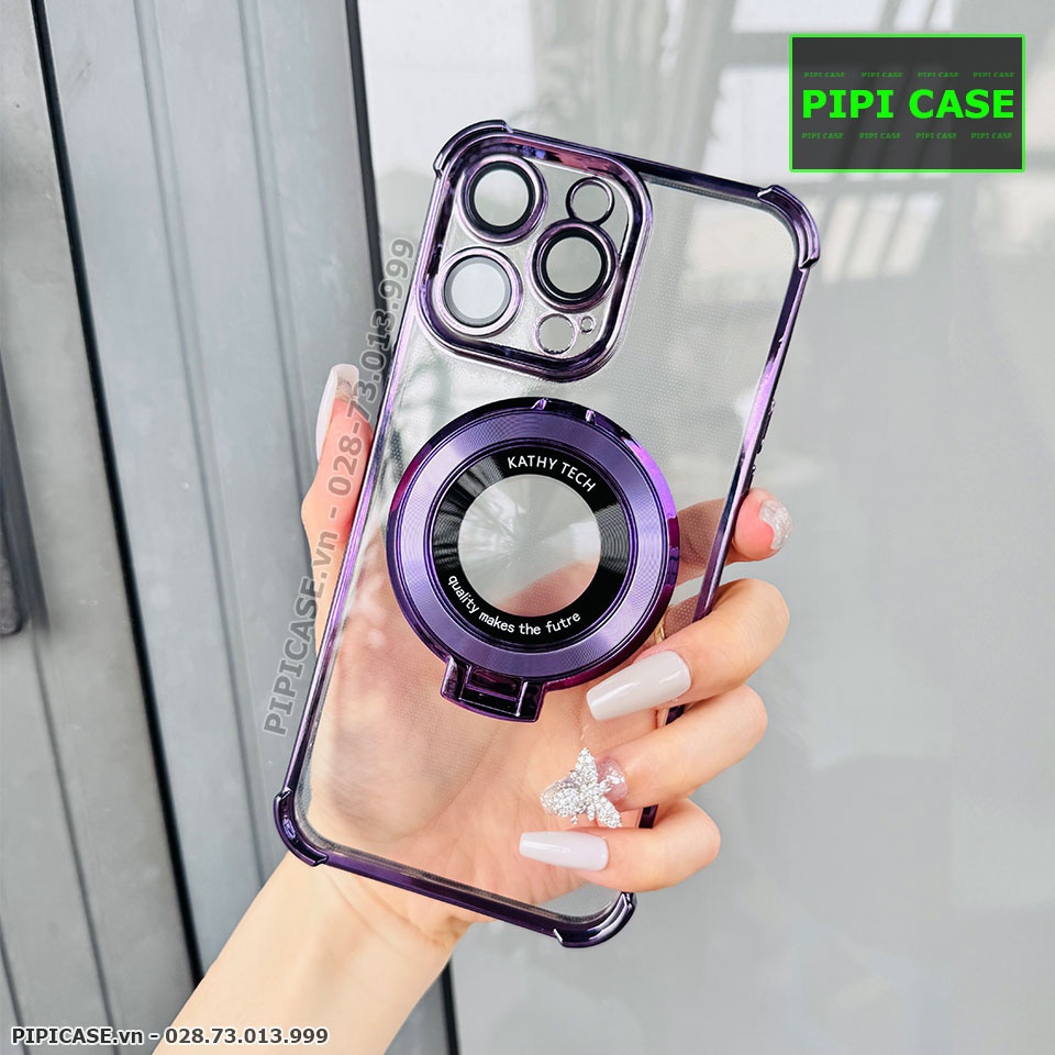 Ốp Lưng iPhone 15 Pro Max - Ven - Tím