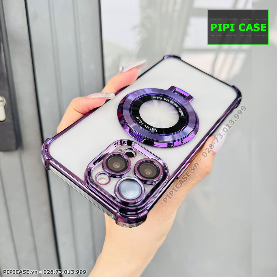 Ốp Lưng iPhone 15 Pro Max - Ven - Tím