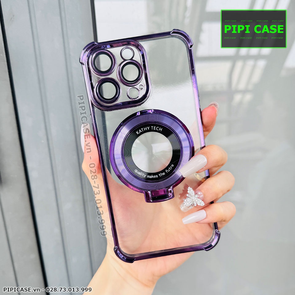 Ốp Lưng iPhone 15 Pro - Ven - Tím