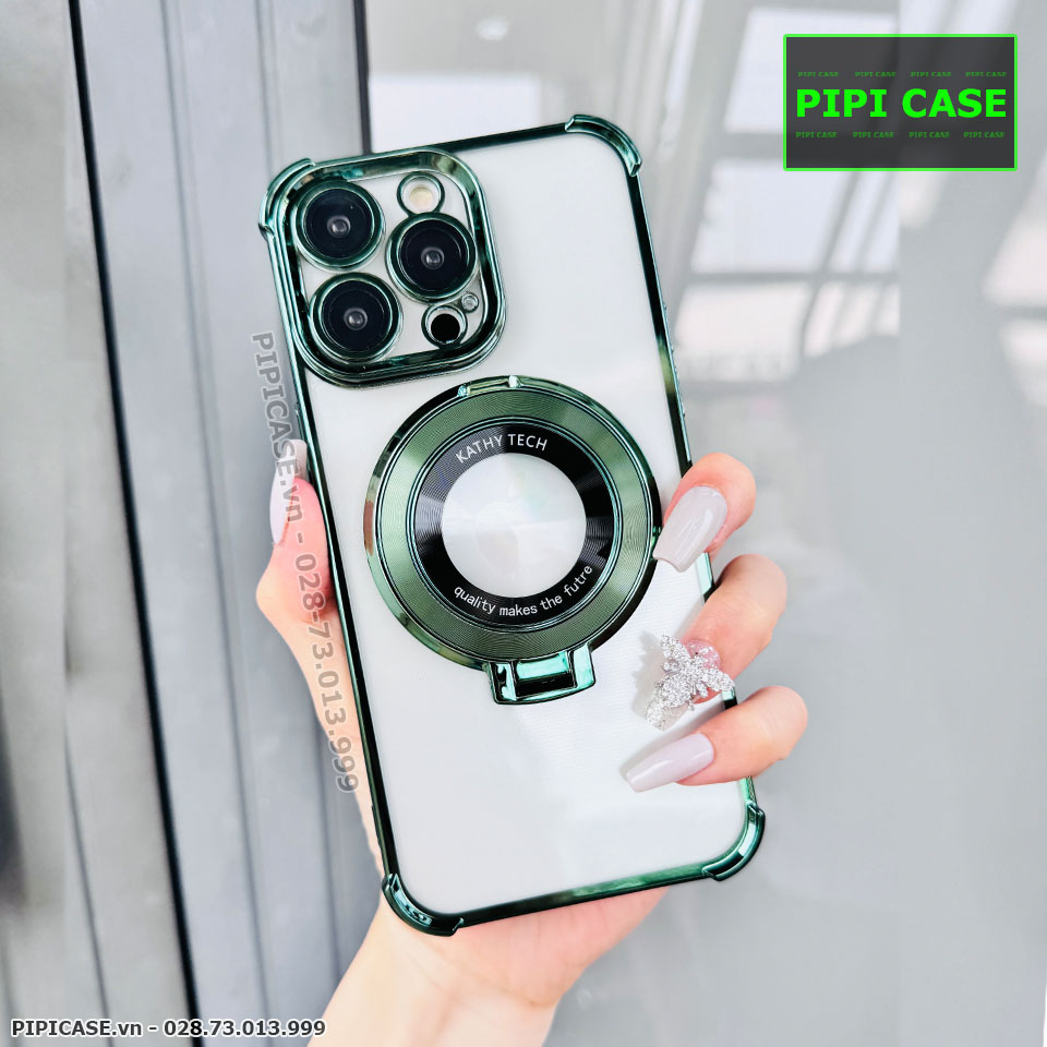 Ốp Lưng iPhone 14 Pro - Ven - Xanh lá