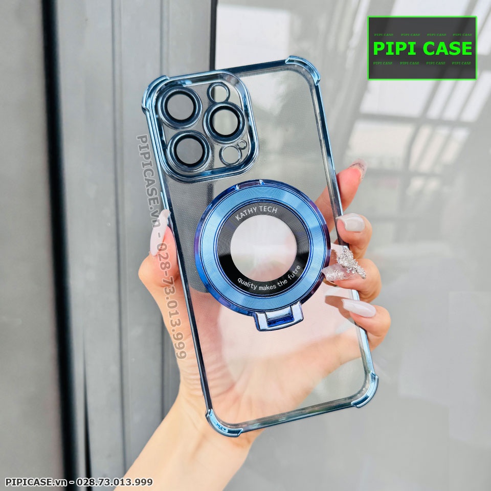 Ốp Lưng iPhone 15 Pro - Ven - Xanh Nhạt