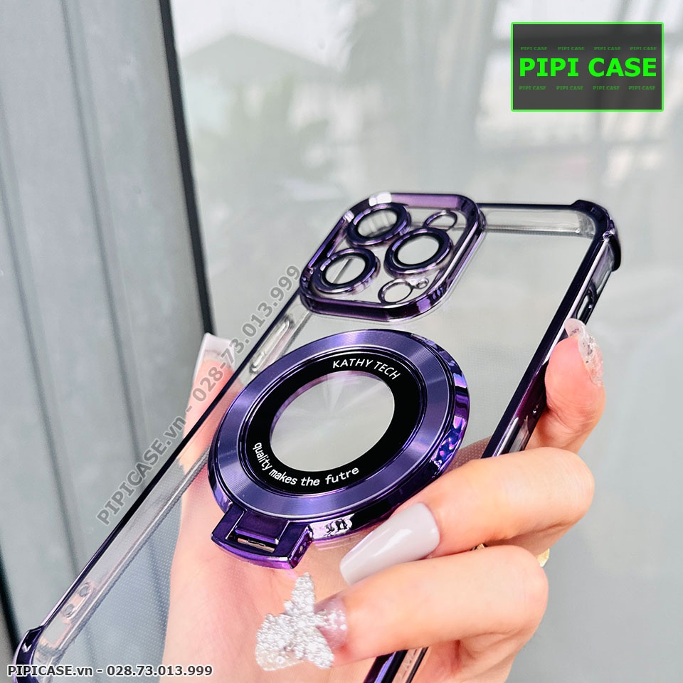 Ốp Lưng iPhone 15 Pro Max - Ven - Tím