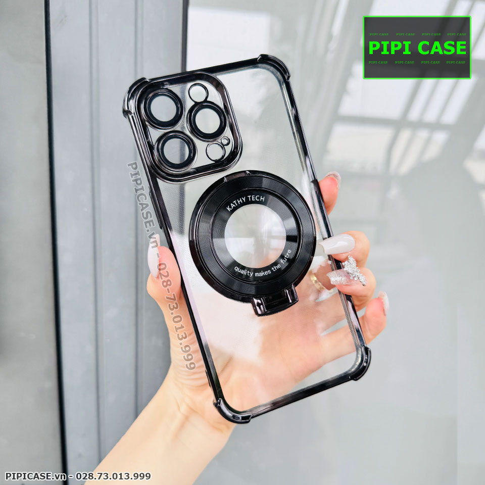 Ốp Lưng iPhone 15 Pro - Ven - Đen
