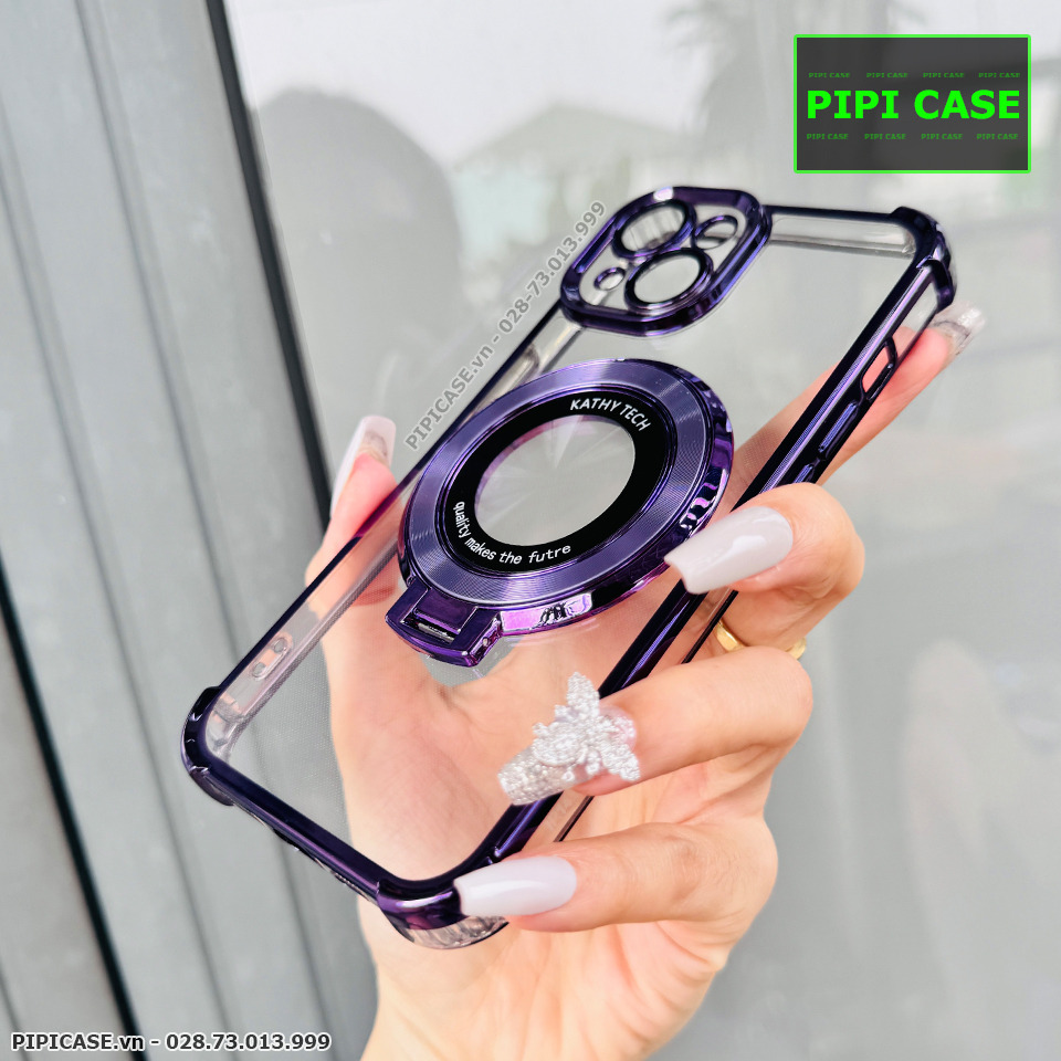 Ốp Lưng iPhone 15 - Ven - Tím