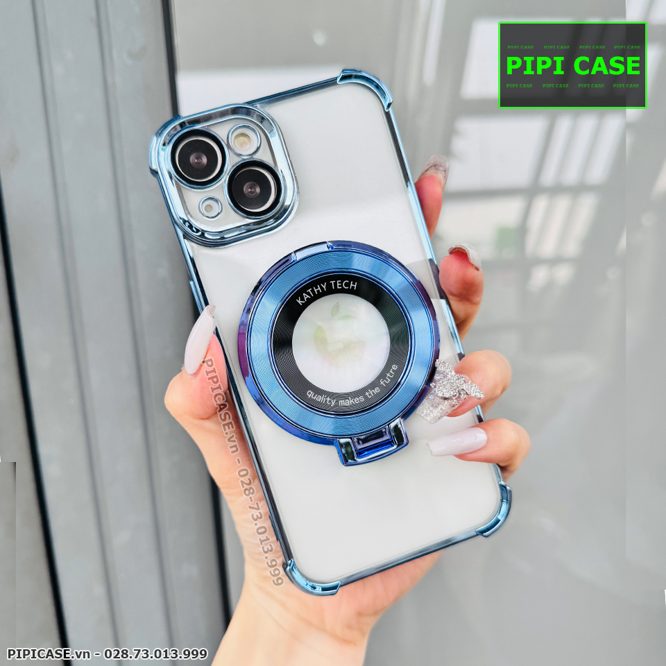 Ốp Lưng iPhone 15 - Ven - Xanh Nhạt