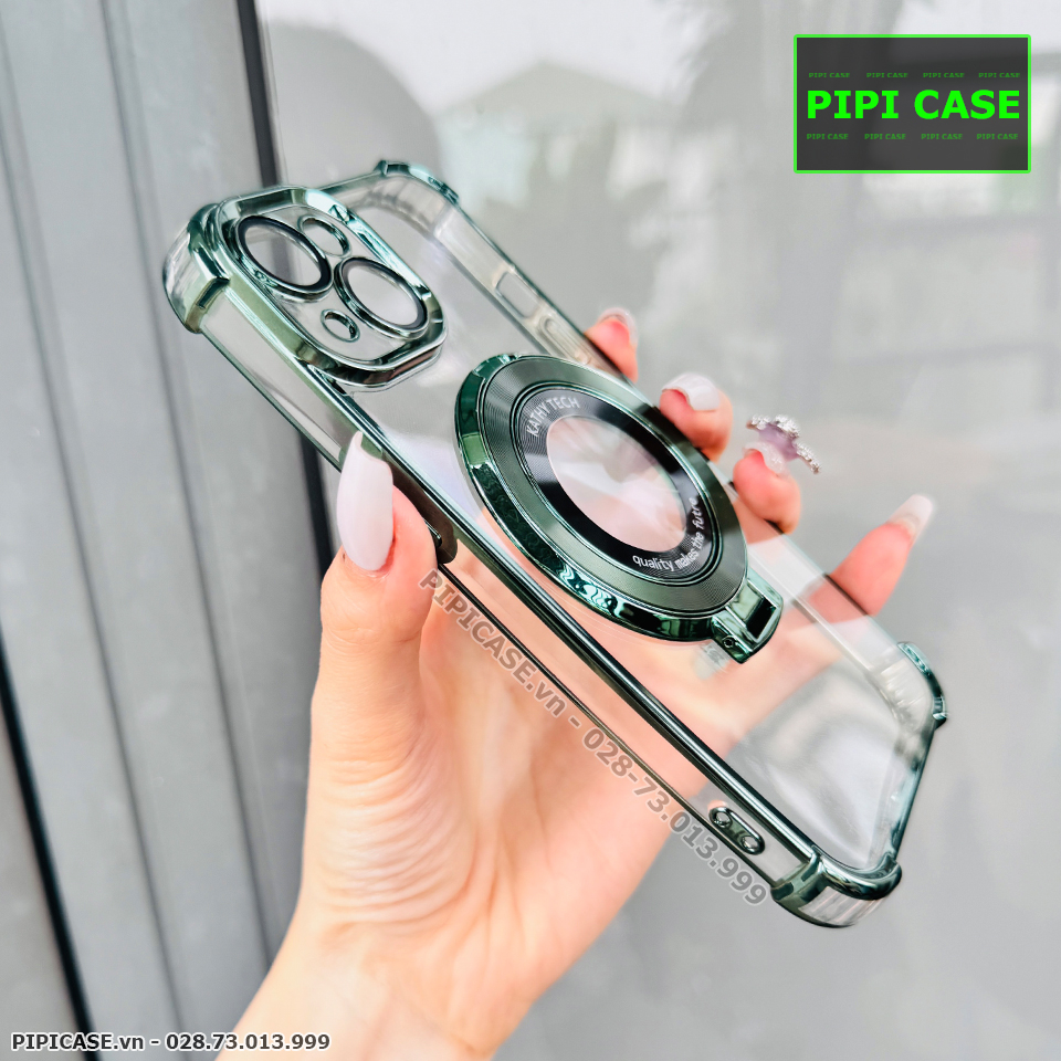 Ốp Lưng iPhone 15 - Ven - Xanh lá