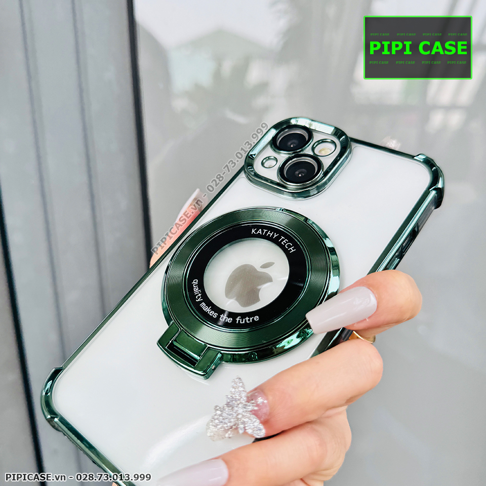 Ốp Lưng iPhone 15 - Ven - Xanh lá