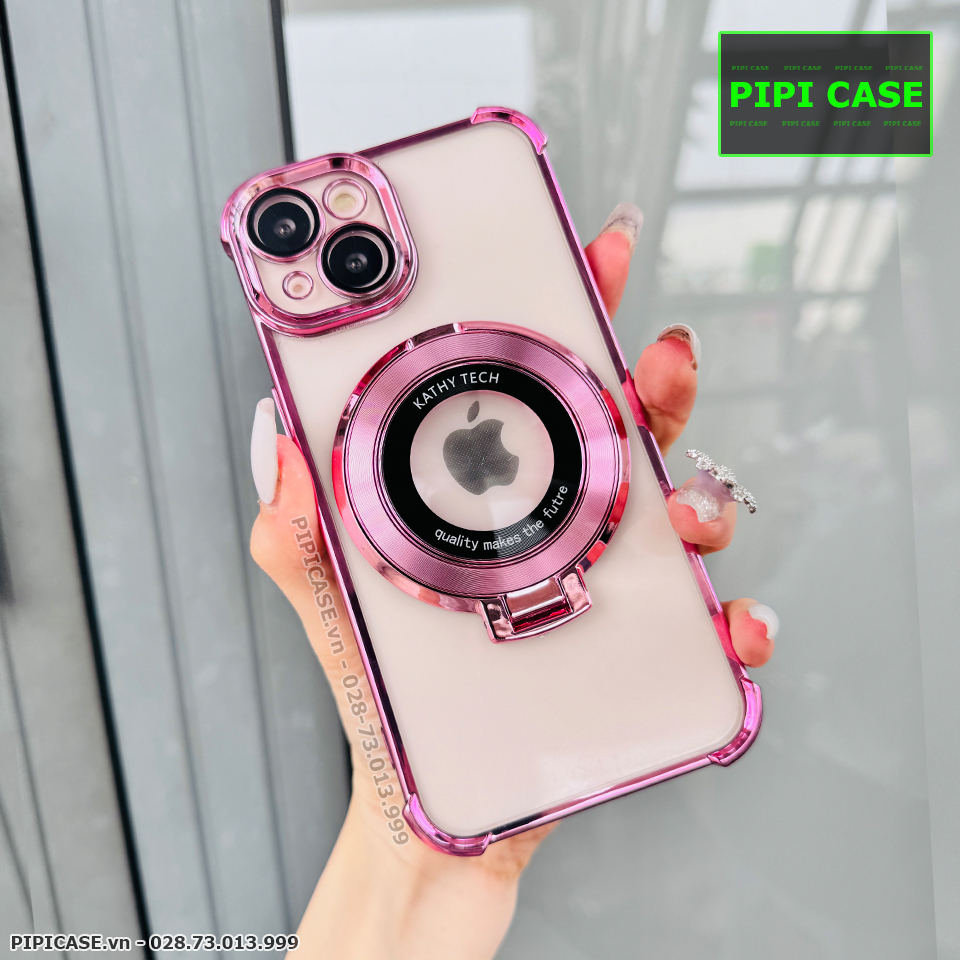 Ốp Lưng iPhone 15 - Ven - Hồng