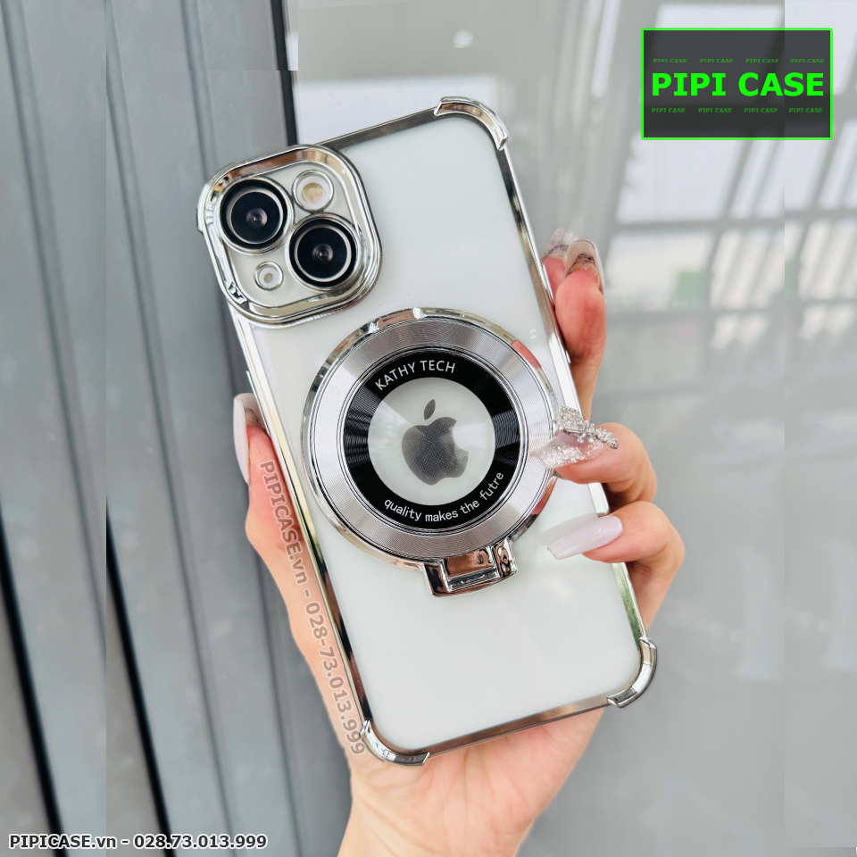 Ốp Lưng iPhone 15 - Ven - Bạc