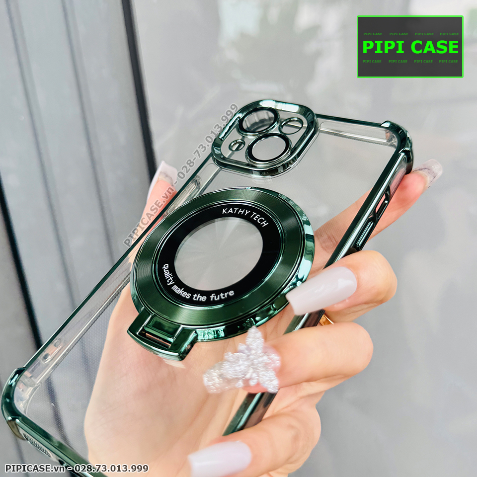 Ốp Lưng iPhone 15 - Ven - Xanh lá
