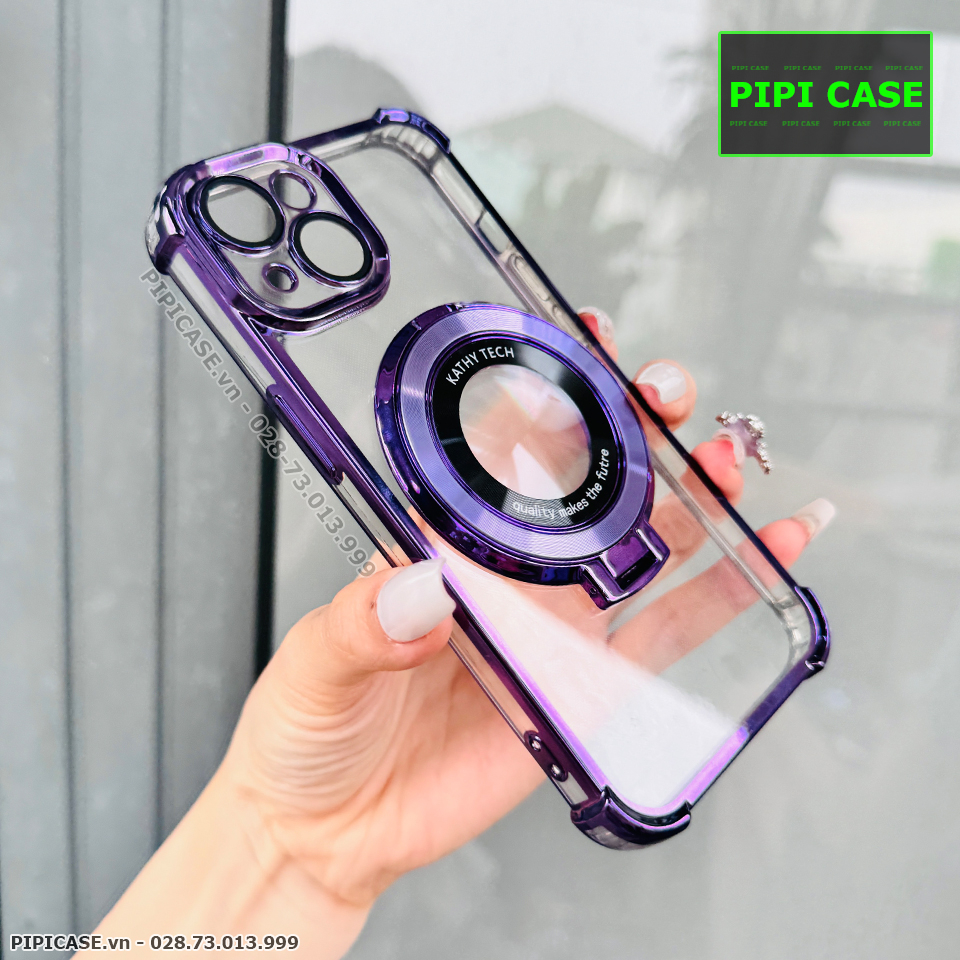 Ốp Lưng iPhone 15 - Ven - Tím
