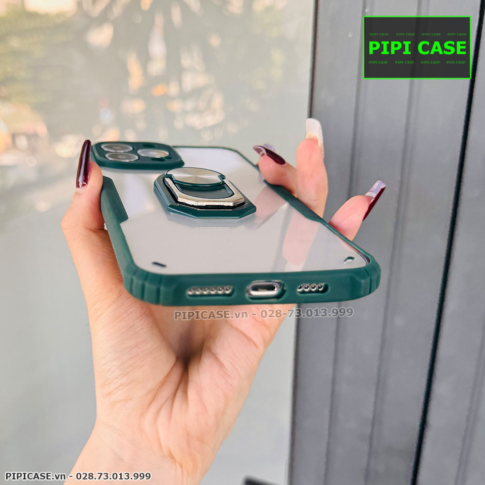 Ốp Lưng iPhone 13 Pro Max - Pin - Xanh Rêu