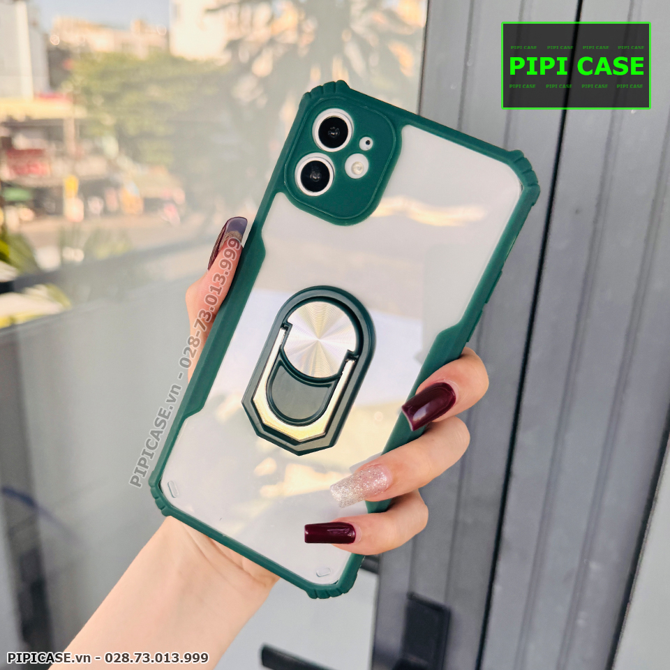 Ốp Lưng iPhone 11 - Pin - Xanh Rêu