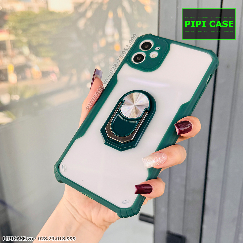Ốp Lưng iPhone 11 - Pin - Xanh Rêu