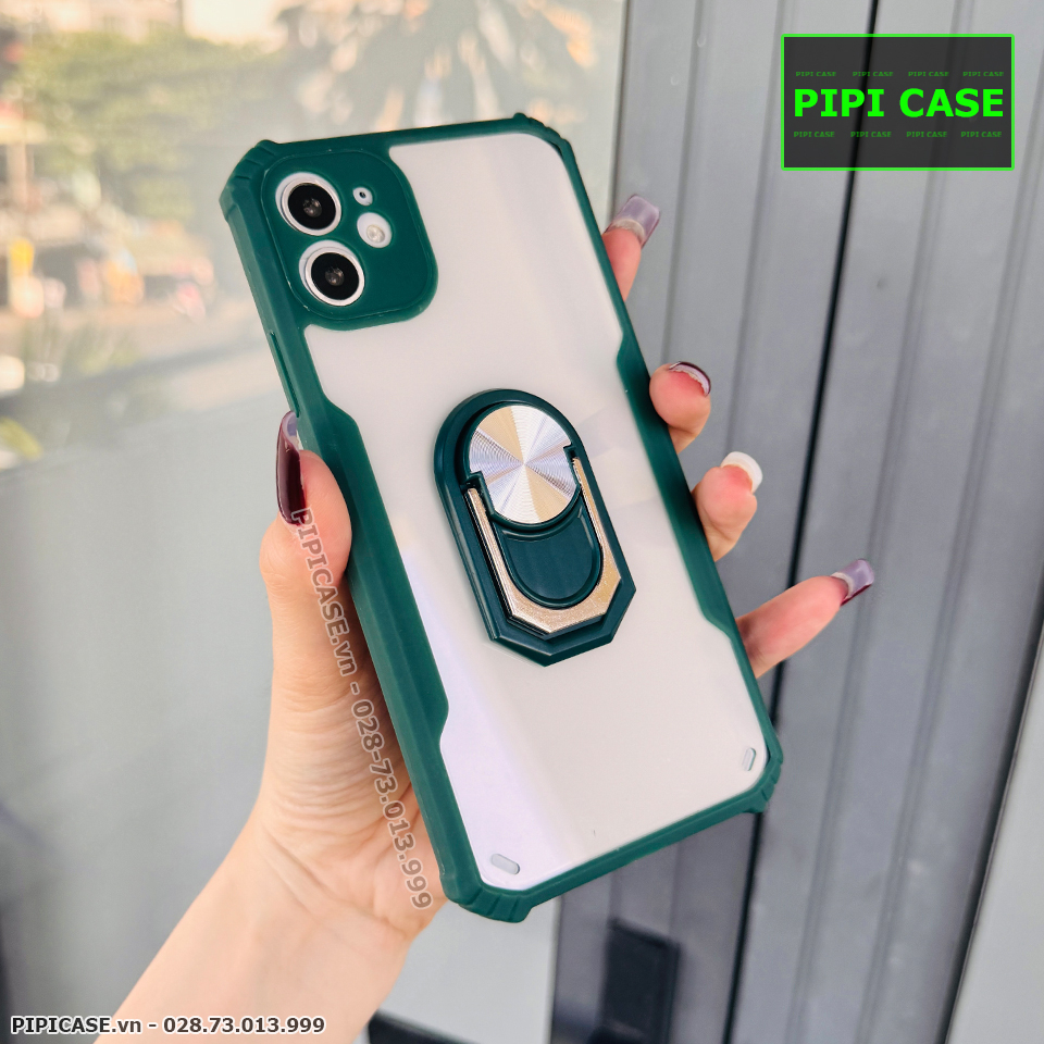 Ốp Lưng iPhone 11 - Pin - Xanh Rêu