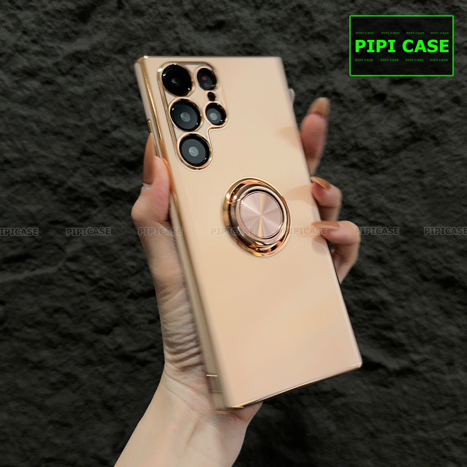 Ốp Lưng Samsung S22 Ultra 5G - Bumber - Vàng Hồng