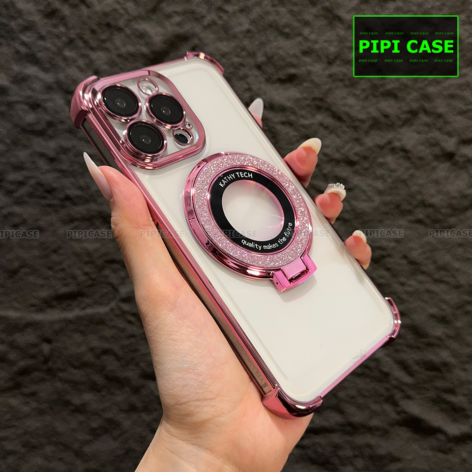 Ốp Lưng iPhone 15 Pro Max - Ven Diamond - Hồng