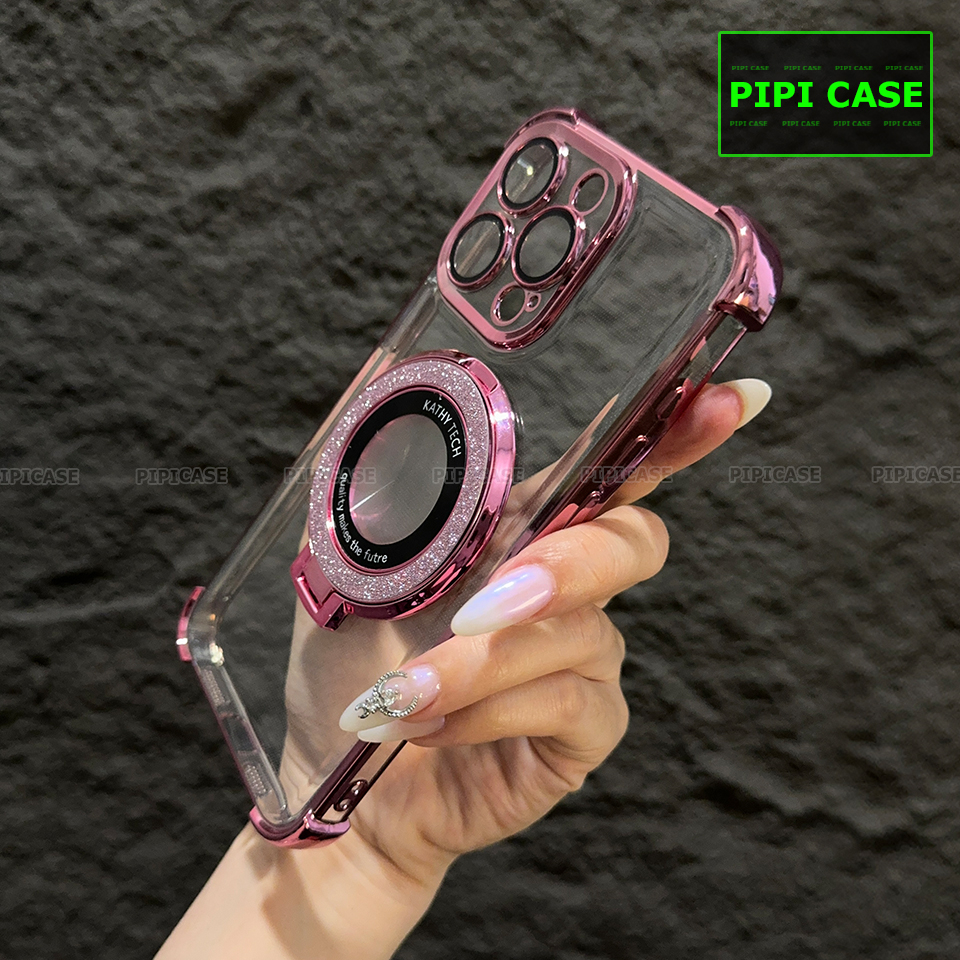 Ốp Lưng iPhone 15 Pro Max - Ven Diamond - Hồng