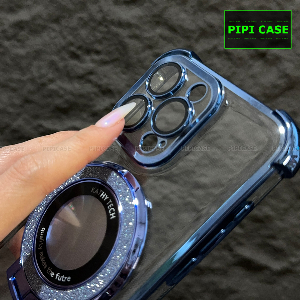Ốp Lưng iPhone 12 Pro Max - Ven Diamond - Xanh Nhạt