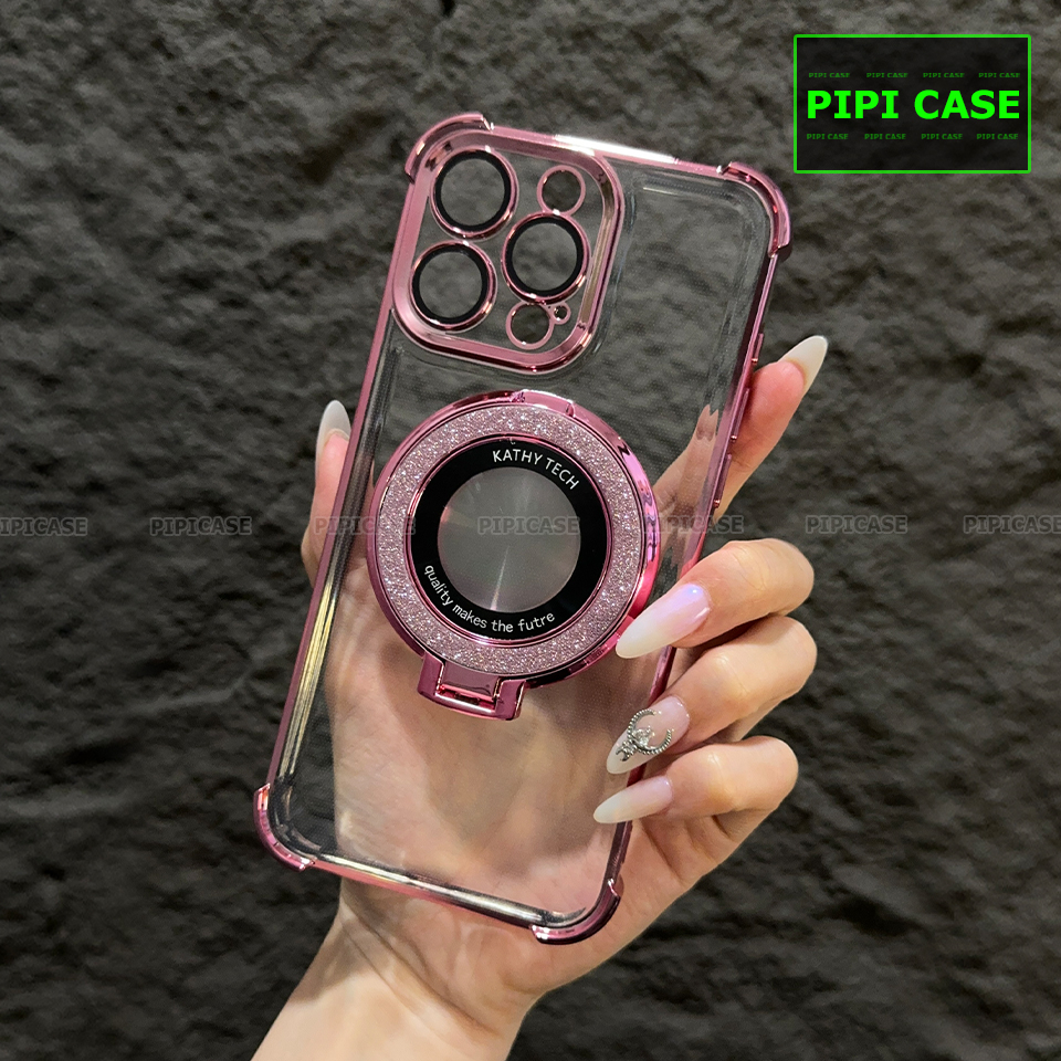 Ốp Lưng iPhone 15 Pro Max - Ven Diamond - Hồng