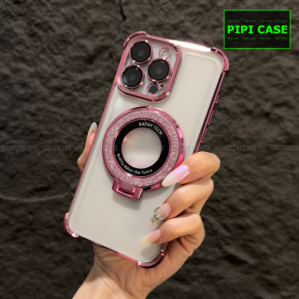 Ốp Lưng iPhone 15 Pro Max - Ven Diamond - Hồng