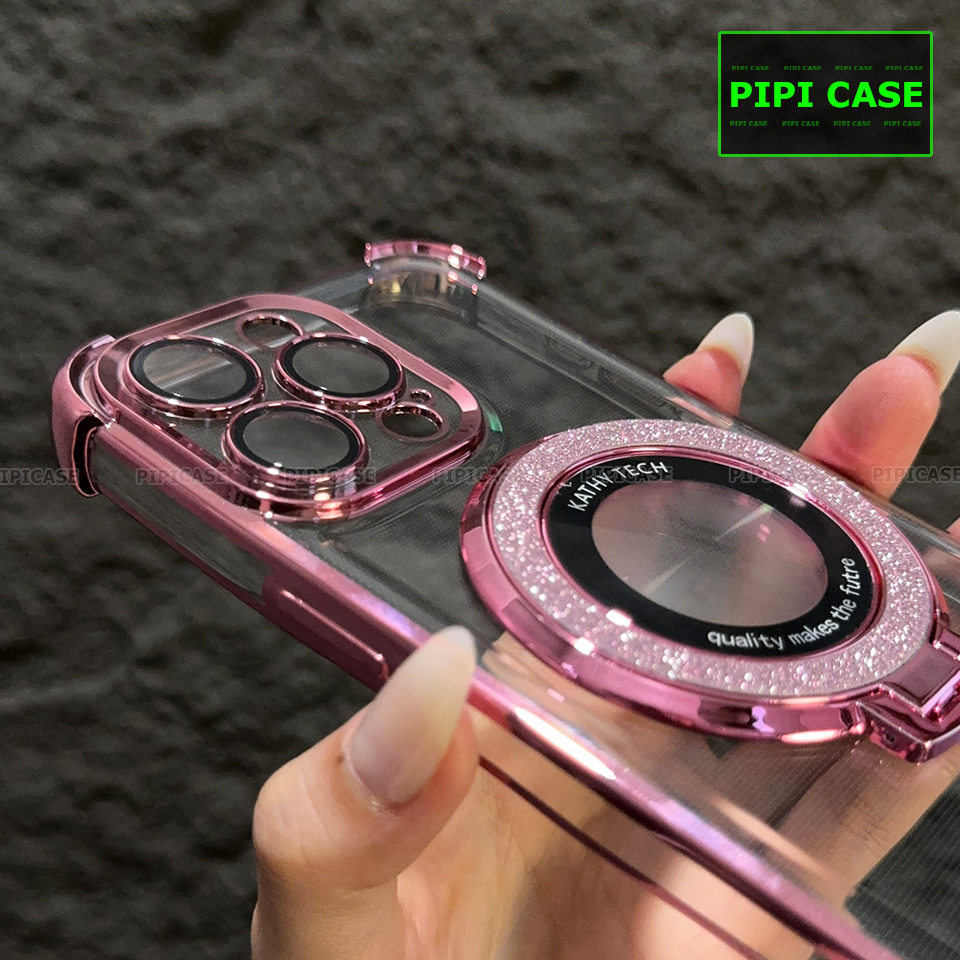 Ốp Lưng iPhone 15 Pro Max - Ven Diamond - Hồng