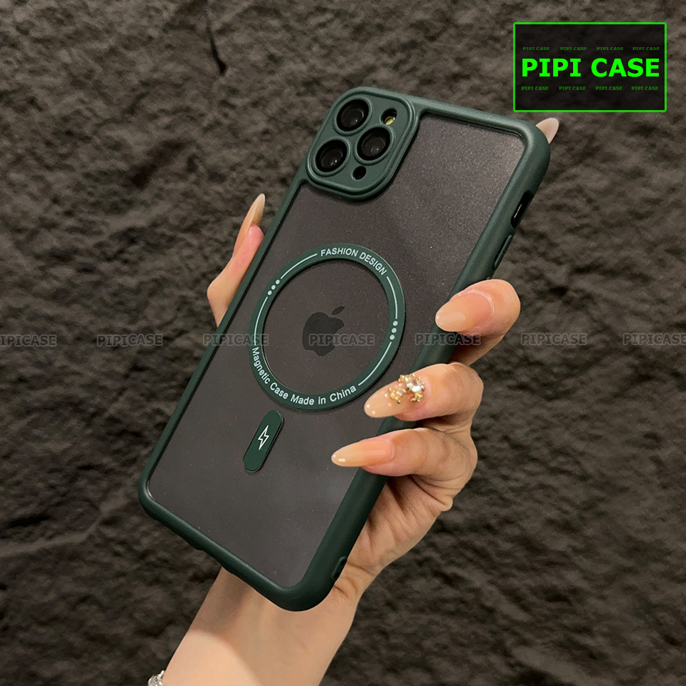 Ốp Lưng iPhone 11 Pro Max - Goo - Xanh Rêu