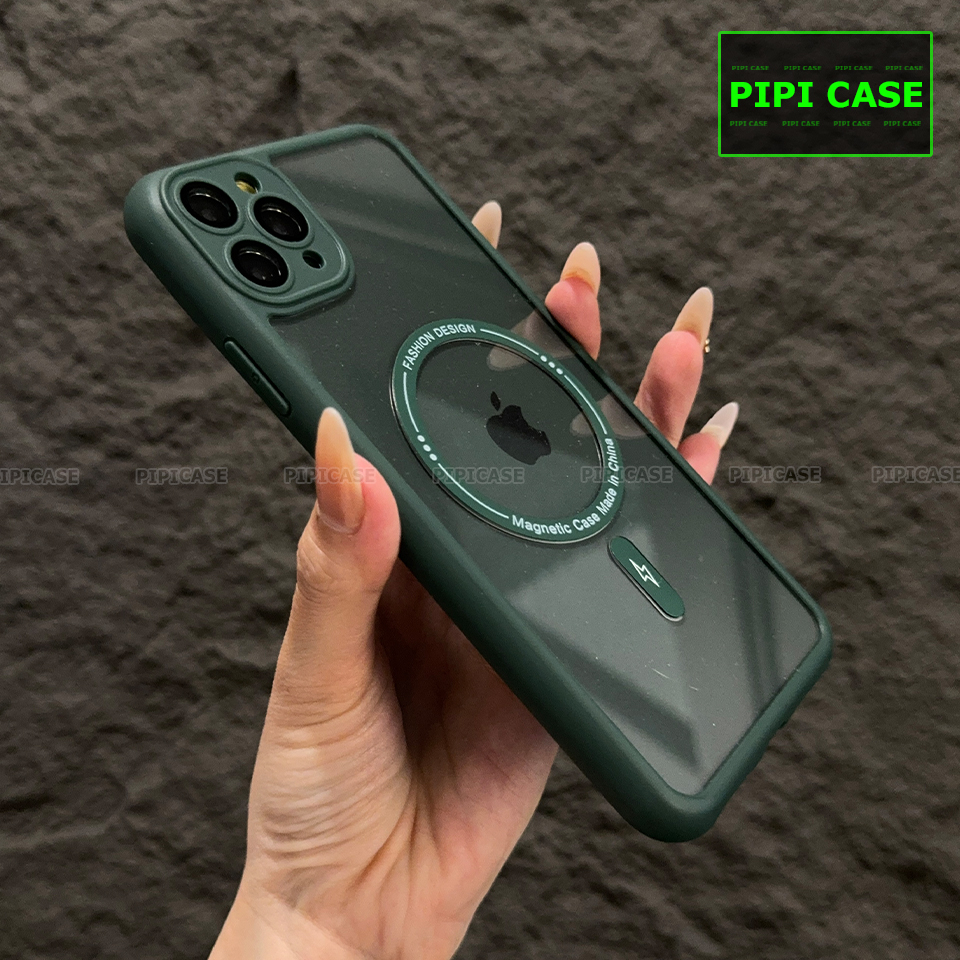 Ốp Lưng iPhone 11 Pro Max - Goo - Xanh Rêu