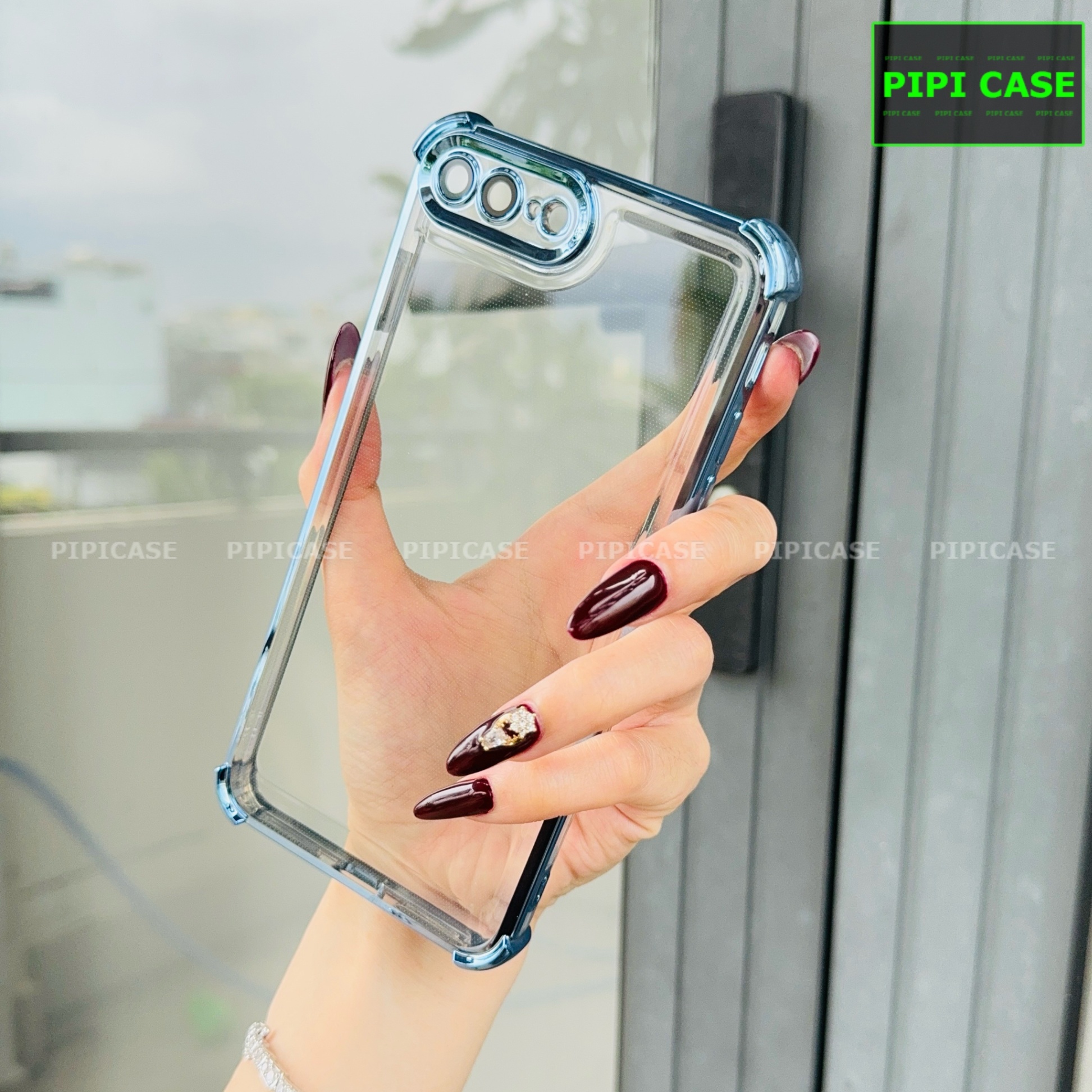 Ốp Lưng iPhone 7 Plus / 8 Plus - Gu - Xanh Nhạt